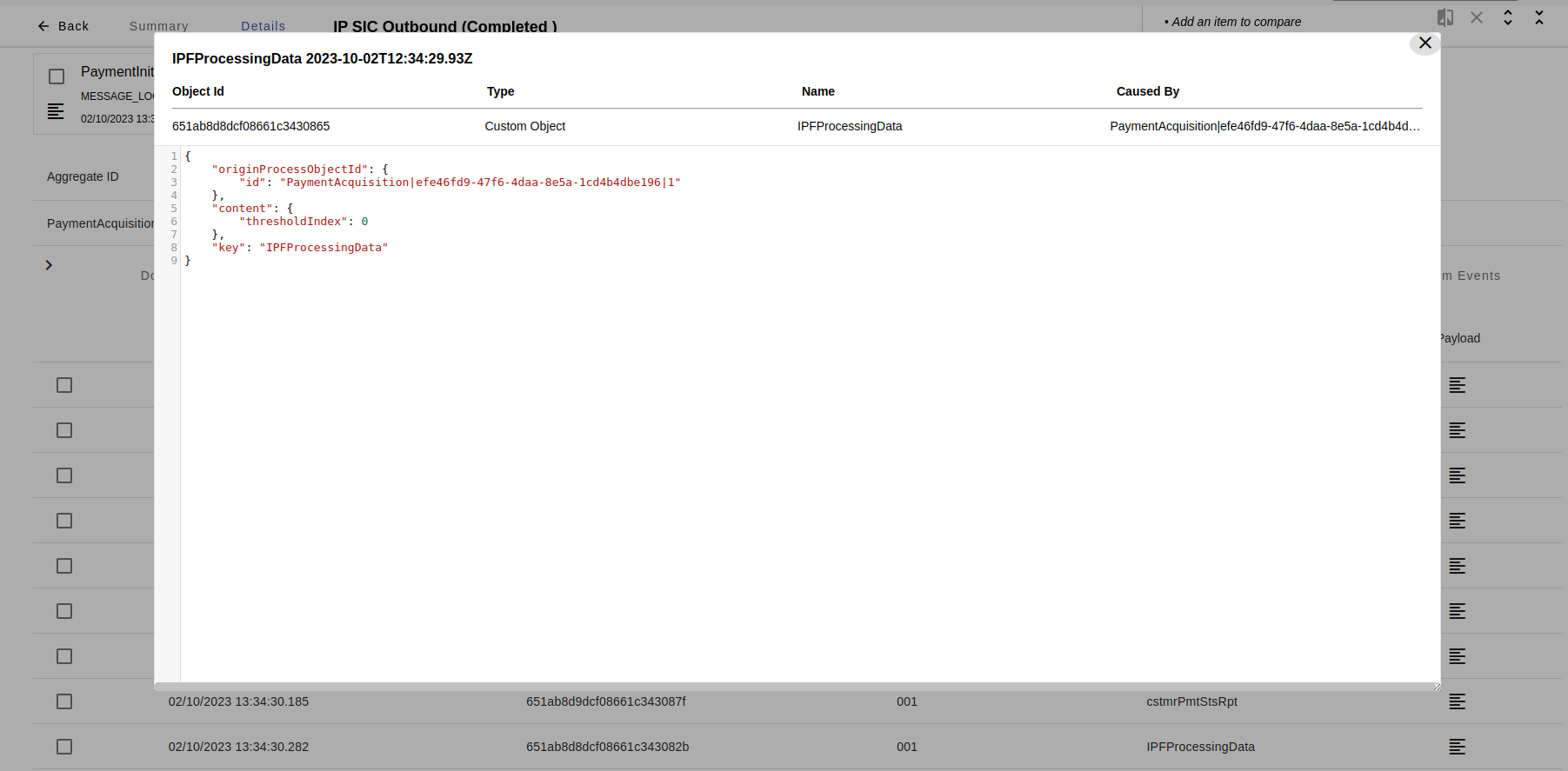 custom object payload