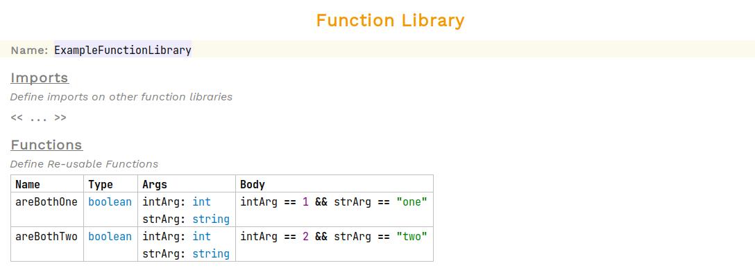 function library example