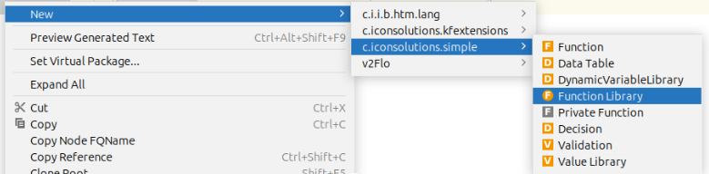 create a function library step 1