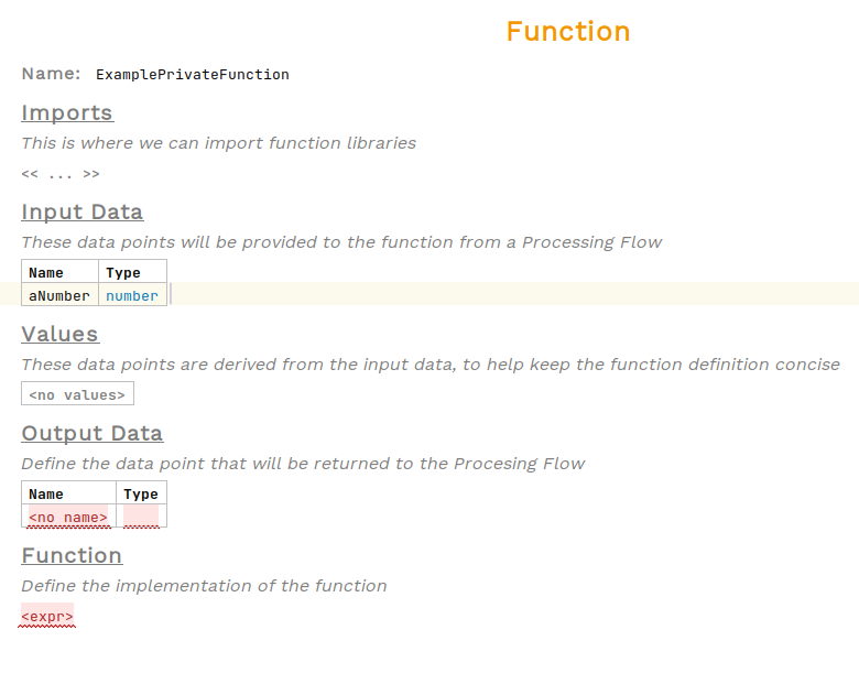 create a private function step 3