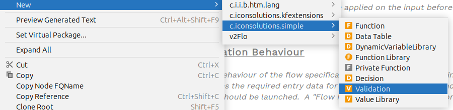 create a validation step 1
