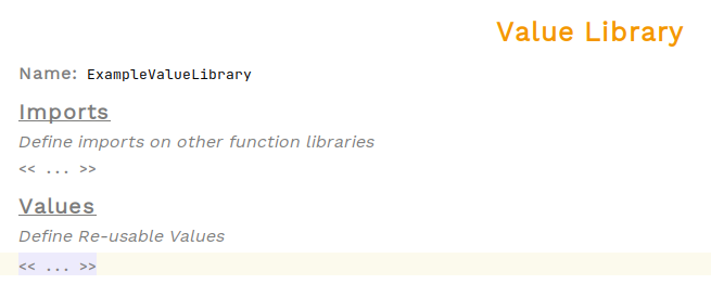 create a value library step 2