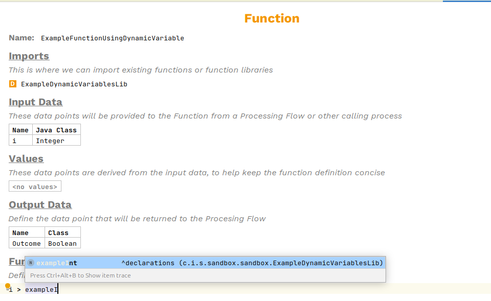 use dynamic variables step 2