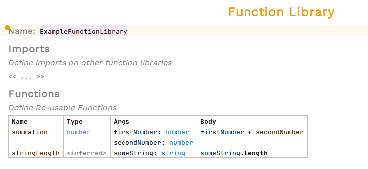 create a function library step 4
