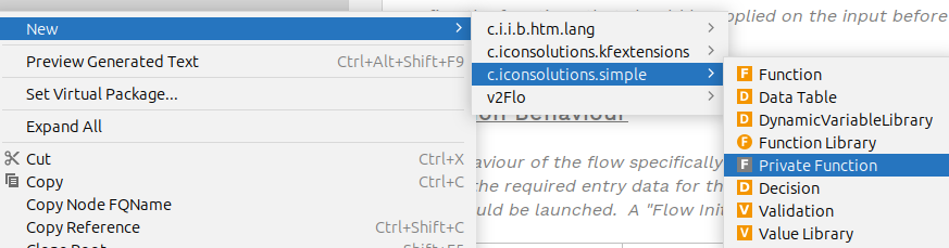 create a private function step 1