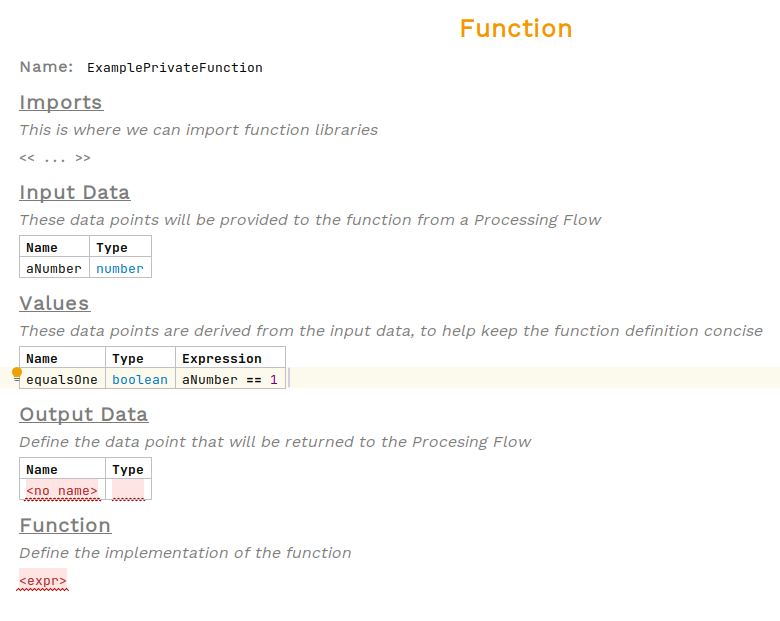 create a private function step 4