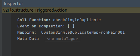 Image of custom mapping applied in inspector