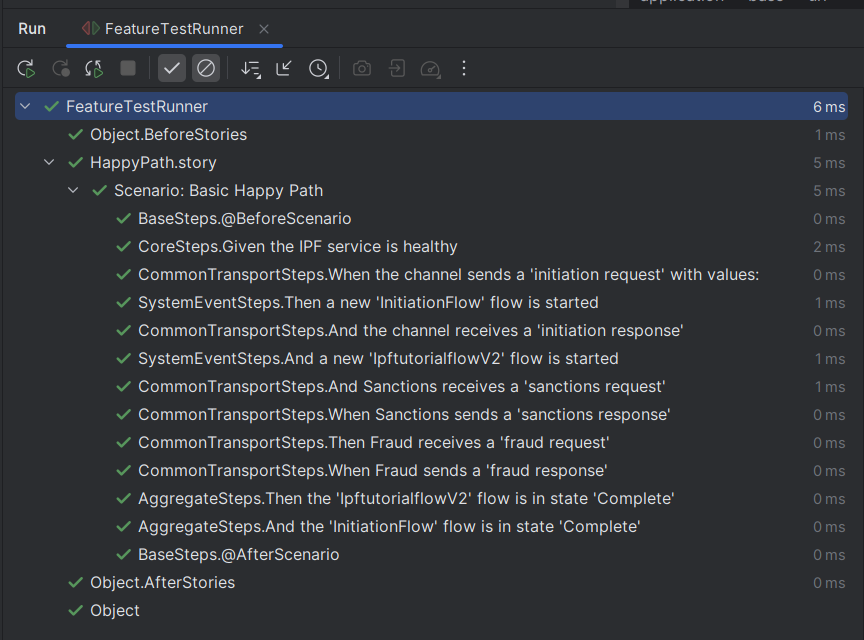 add test entire bdd test run