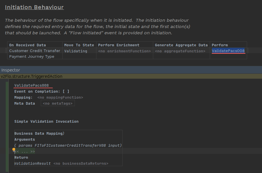 behaviour inspector empty