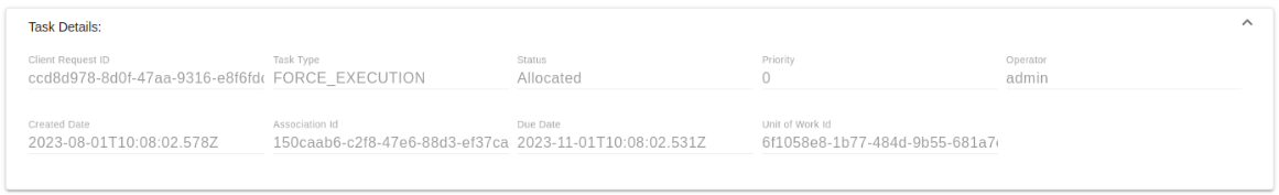 Task details   isolated