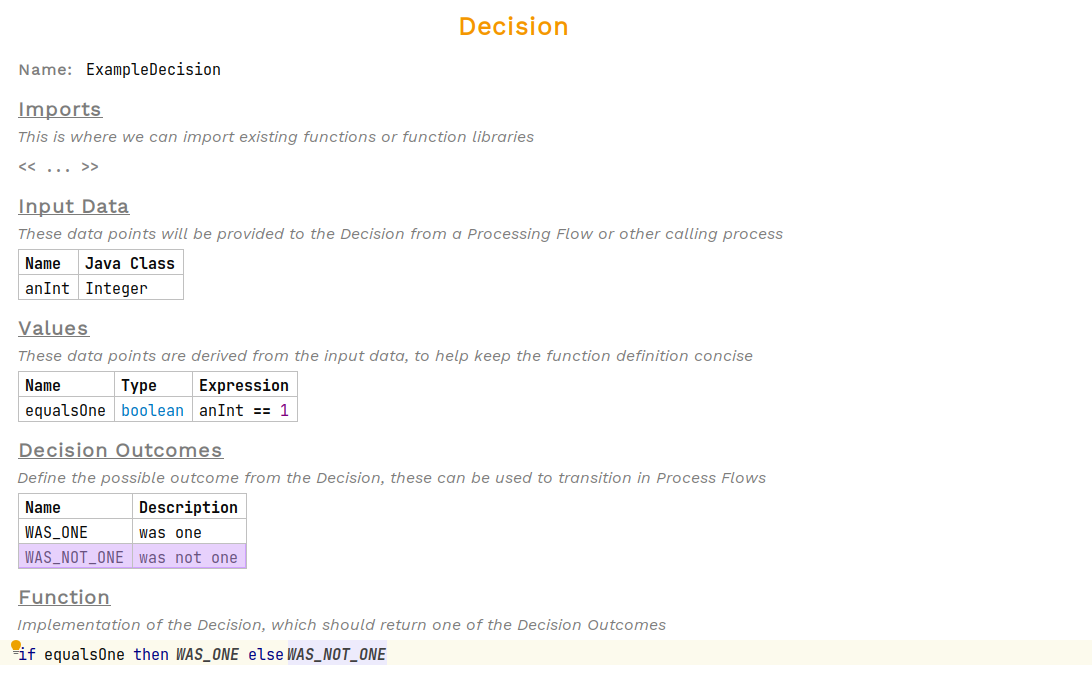 create a decision step 6