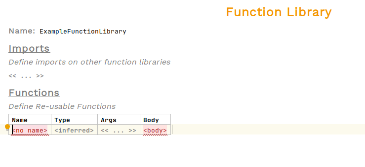 create a function library step 3