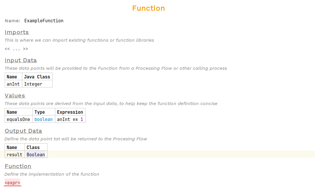 create a function step 5