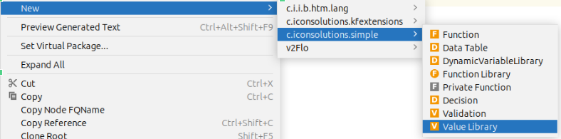 create a value library step 1