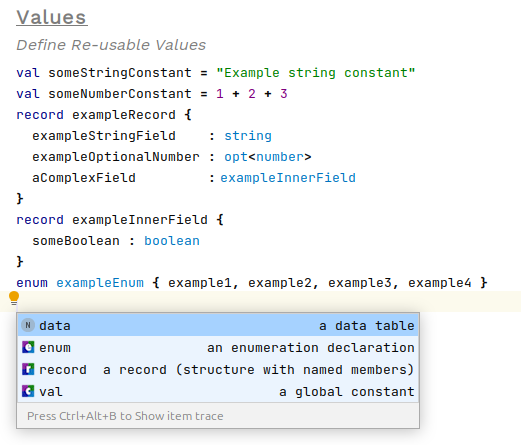 create a value library step 6