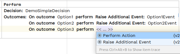 simple decision additional events