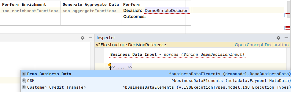 simple decision inspector