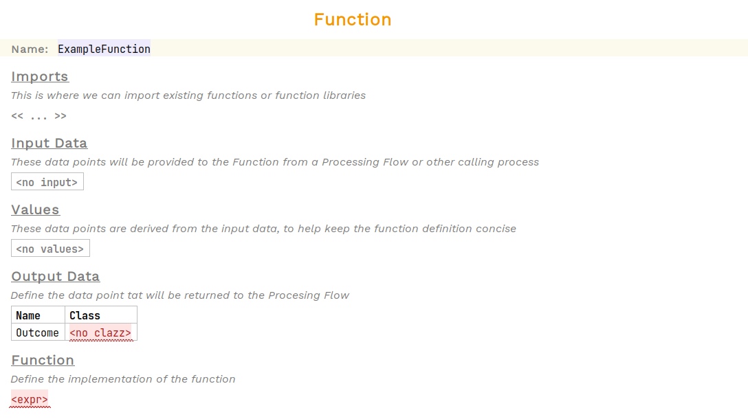 create a function step 2