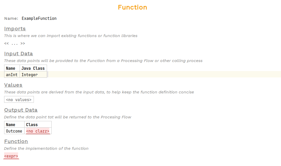 create a function step 3