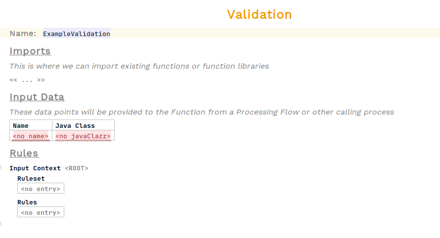 create a validation step 2