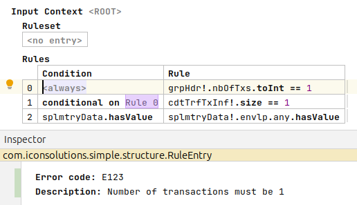 create a validation step 5