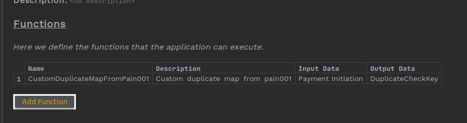 Image of custom mapping function with all details completed