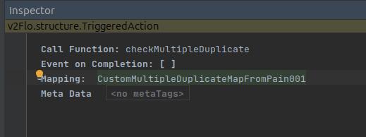 Imagen del custom mapping aplicado en el inspector
