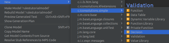 create decision node