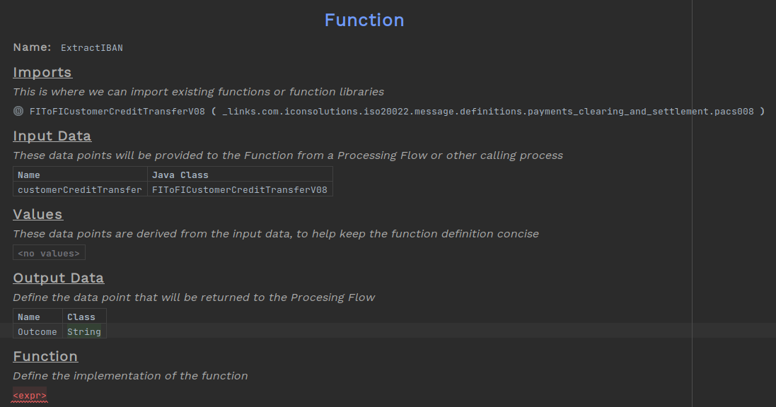 function with inputs