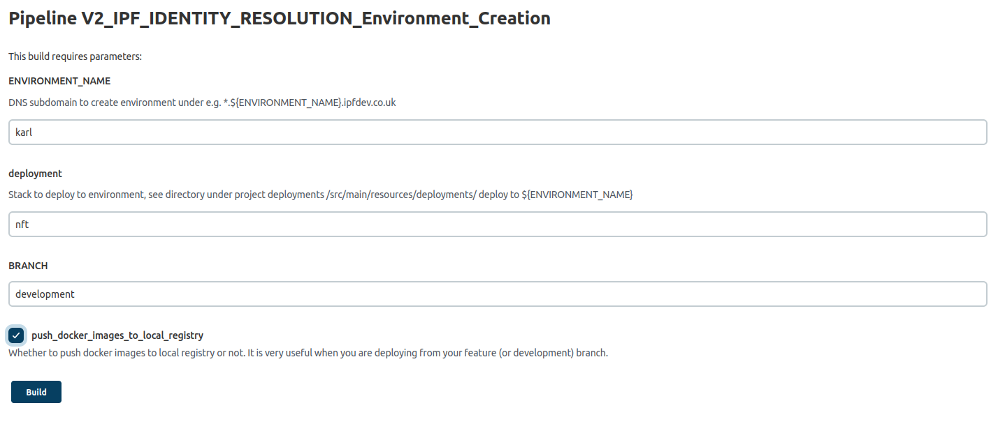 environment creation