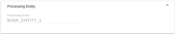 Processing Entity