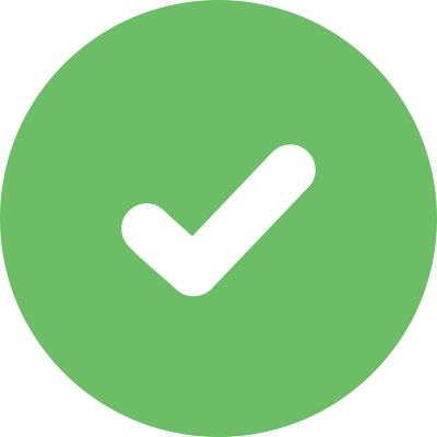 green checkmark icon